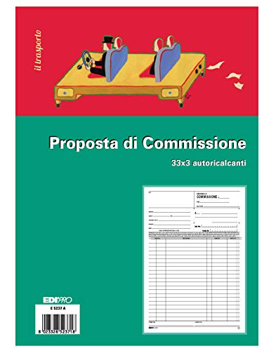 Edipro E5237A Kopierblock Kommission 33 x 3 Selbstkalker F.To 22 x 14.8 von Edipro