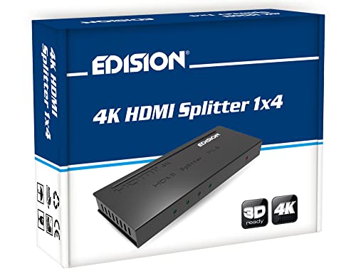 Edision 4k HDMI Splitter 1x4 Verteiler Ultra HD 2160p Full HD 1080p CEC HDCP 3D Ready von Edision