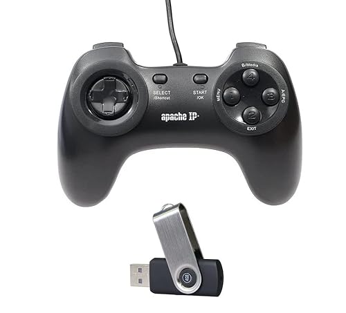 Edision EDIGCU Gamecontroller für Apache-IP Receiver (DVB-S2) mit USB inkl. 175 vorinstallierten Spielen schwarz von Edision