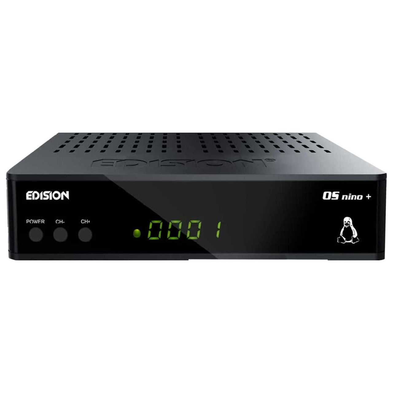 Edision OS Nino+ 1x DVB-S2 1x DVB-C/T2 Full HD E2 Linux H.265 Combo Wifi Receiver von Edision
