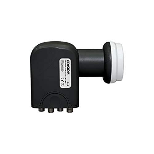 Edision QL-4 Quattro LNB Adapter für Multischalter Betrieb (0,1dB, für Multiswitch, HD, 3D, Wetterschutz) von Edision