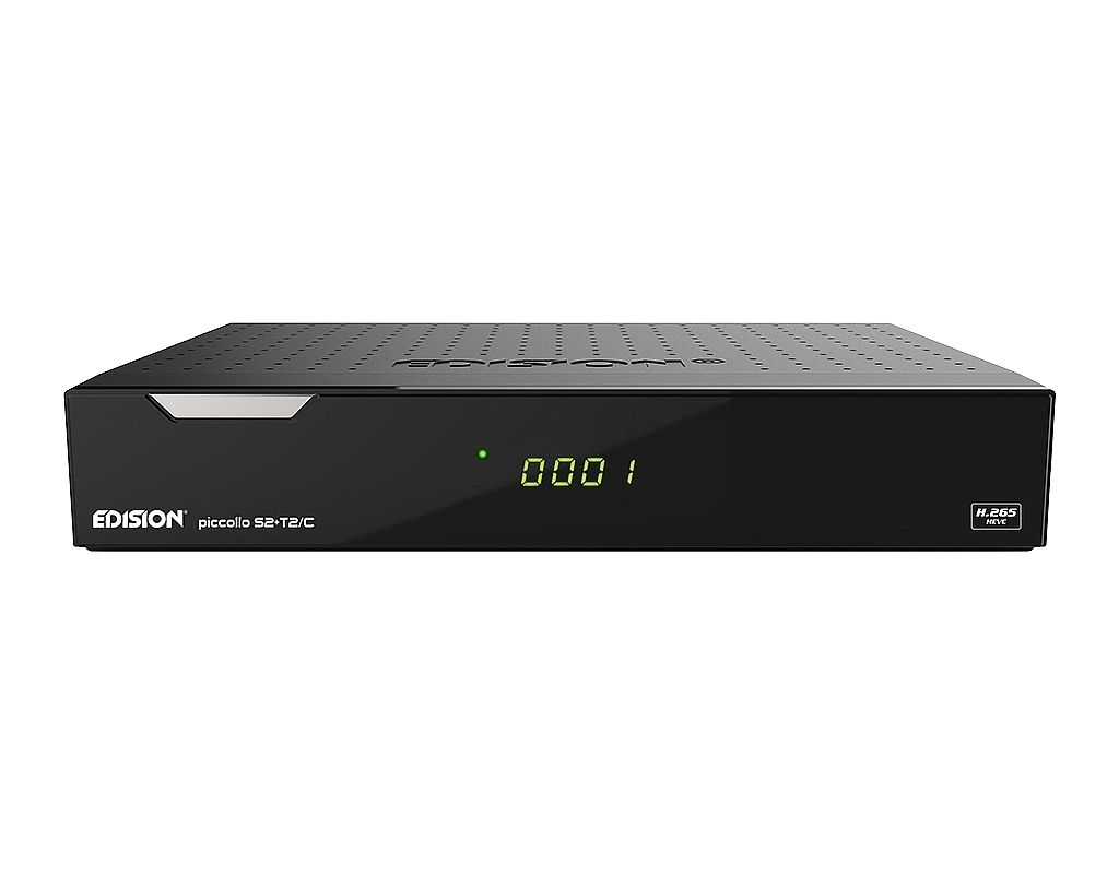 Edision piccollo S2+T2/C HD-Combo-Receiver H.265/HEVC schwarz von Edision