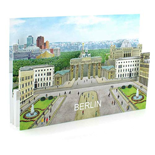 BERLIN Pop-Up-Karte / 3 D-Karte - mit Liebe gemachte Städtekarte, die man als Deko verwenden kann. Eine besondere Berlin-Grusskarte - oder ein schönes Souvenir von Edition Colibri