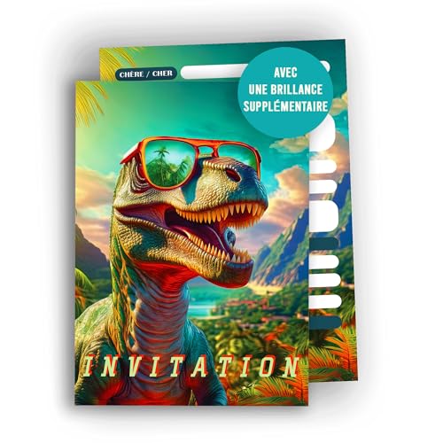 Edition Colibri Dino Einladungskarten - 10 DIN A6 Karten zum Befüllen | Lustige Einladungen für Kindergeburtstag, Dino Party, Strand, Junge, Mädchen Edition Colibri Dino Einladungskarten - 10 DIN A6 Karten zum Befüllen | Lustige Einladungen für Kindergeburtstag, Dino Party, Strand, Junge, Mädchen von Edition Colibri