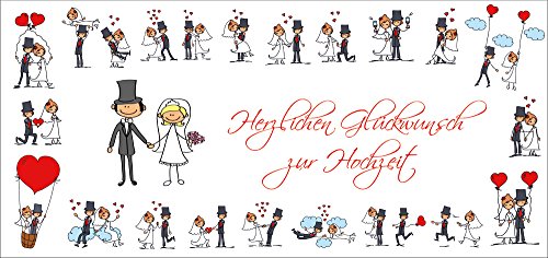 Lustige Hochzeitskarte (10653) mit Umschlag: Witzige Glückwunschkarte zur Hochzeit - die originelle Alternative zu herkömmlichen Hochzeitskarten von EDITION COLIBRI © von Edition Colibri