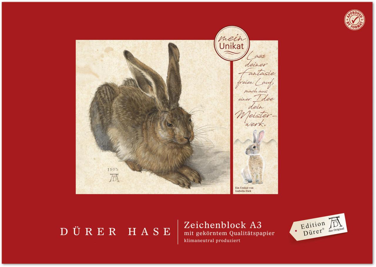 Edition Dürer Zeichenblöcke Dürer Zeichenblock A3 100 g/qm DIN A3 18 Blatt von Edition Dürer