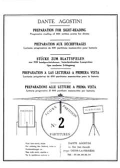 Edition Musicom DECHIFFRAGES 2 - arrangiert für Schlagzeug [Noten/Sheetmusic] Komponist: AGOSTINI Dante von Edition Musicom