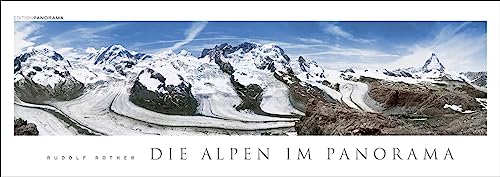 Die Alpen im Panorama: Immerwährender Panorama-Kalender, 110 x 39 cm von Edition Panorama