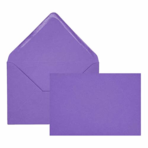 Edition Seidel 100 lila Premium Briefumschläge Umschläge Kuvert flieder Format ähnlich B6 12,0 x 17,5 cm 80 g/m² (Lila, 100 Stück/Pieces/Pièce) von Edition Seidel