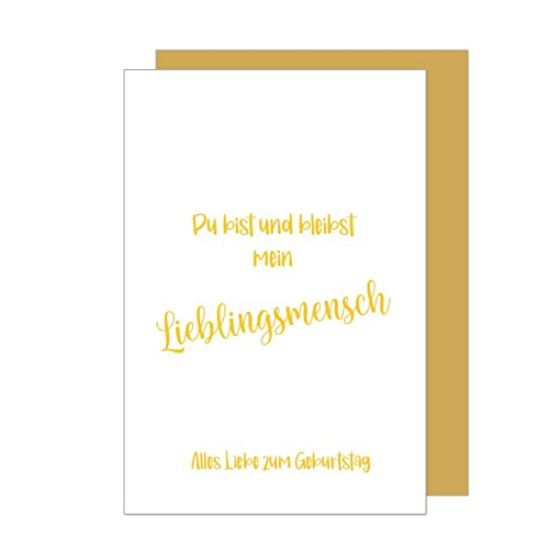 Edition Seidel Premium Geburtstagskarte mit Goldprägung und Umschlag. Glückwunschkarte Grusskarte Billet Geburtstag Happy Birthday Mann Frau Karte Gold (G3349 SW023) von Edition Seidel