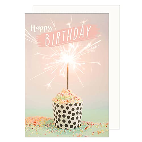 Edition Seidel Premium Geburtstagskarte mit Umschlag. Glückwunschkarte Billet Happy Birthday Geburtstag Grusskarte Mann Frau Kids(G3397 SW023) von Edition Seidel
