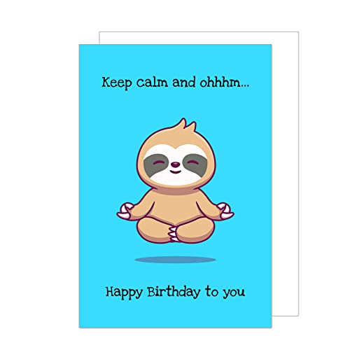 Edition Seidel Premium Geburtstagskarte mit Umschlag. Glückwunschkarte Billet Happy Birthday keep calm Humor Lustig Mann Teenager Coala (G3452 SW023) von Edition Seidel