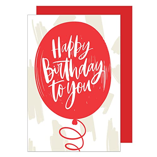 Edition Seidel Premium Geburtstagskarte mit Umschlag. Glückwunschkarte Grusskarte Billet Geburtstag Happy Birthday Mann Frau einzelne eine Sprüche Karte (G3003 SW022) von Edition Seidel