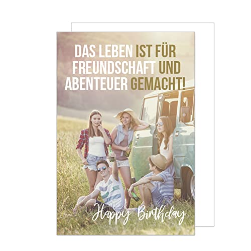 Edition Seidel Premium Geburtstagskarte mit Umschlag.Glückwunschkarte Grusskarte Billet Geburtstag Happy Birthday Herzlichen Glückwunsch Motivation lustig Freunde Party Natur Outdoor(G2622 SW023) von Edition Seidel