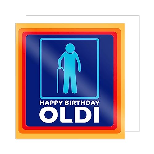Edition Seidel Premium quadratische Geburtstagskarte mit Umschlag. Glückwunschkarte Happy Birthday Karte Geburtstag Humor Lustig Mann Oldi (GQ104) von Edition Seidel