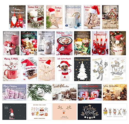 Edition Seidel Set 30 Weihnachtspostkarten Weihnachten Karten Postkarten Weihnachtskarten von Edition Seidel