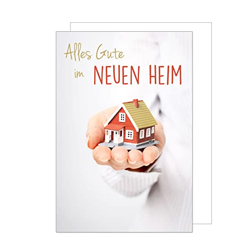Edition Seidel exklusive Premium Karte zum neuen Heim mit Umschlag. Glückwunschkarte Grusskarte einzelne eine Karte neues Heim (NH111 SW022) von Edition Seidel