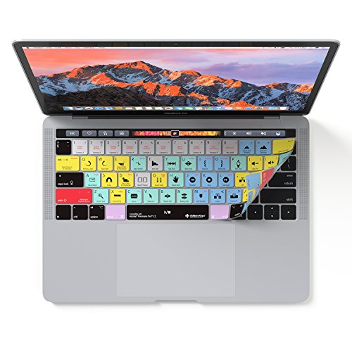Adobe Premiere Pro CC Tastatur Abdeckung Hülle für Apple MacBook Pro Touch Bar 13" and 15" von Editors Keys