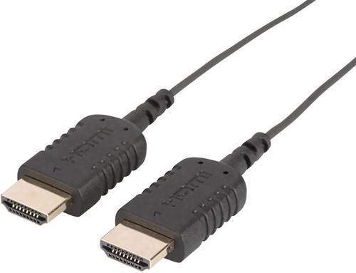 Ednet HDMI Anschlusskabel HDMI-A Stecker, HDMI-A Stecker 2.00m Schwarz 84458 Ultra HD (4k) HDMI mit von Ednet