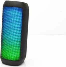 Ednet SONAR II LED BLUETOOTH SPEAKER App gesteuerter Bluetooth LED Lautsprecher mit kraftvollem Klang und aufregender LED-Lichtshow, Sonar II LED Bluetooth Lautsprecher mit App, BT 4.0, NFC, Spritzwasser gesch�tzt IPX4, 7W Ausgang, Akku 2.200 mAh (33047) von Ednet