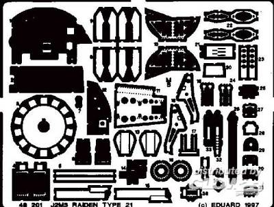 J2M3 Raiden type 21 von Eduard