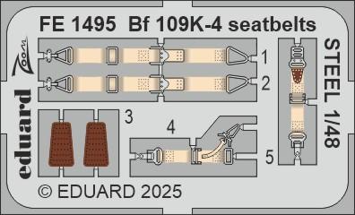 Messerschmitt Bf 109K-4 - Seatbelts - Steel [Eduard] von Eduard