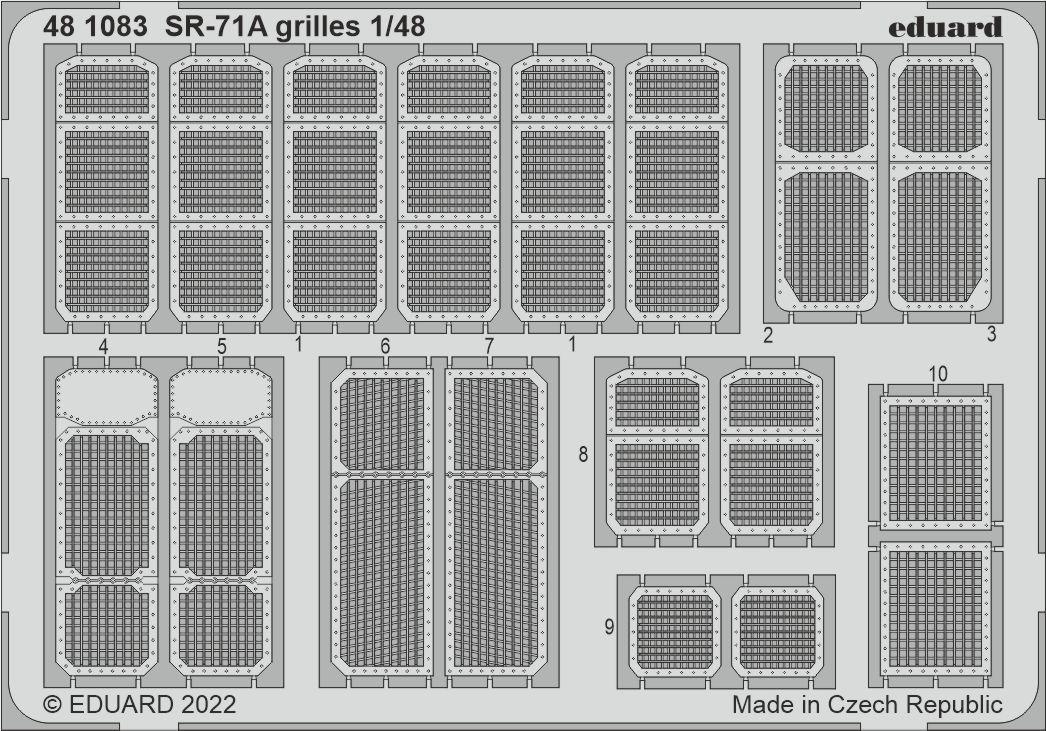 SR-71A Blackbird - Grilles [Revell] von Eduard
