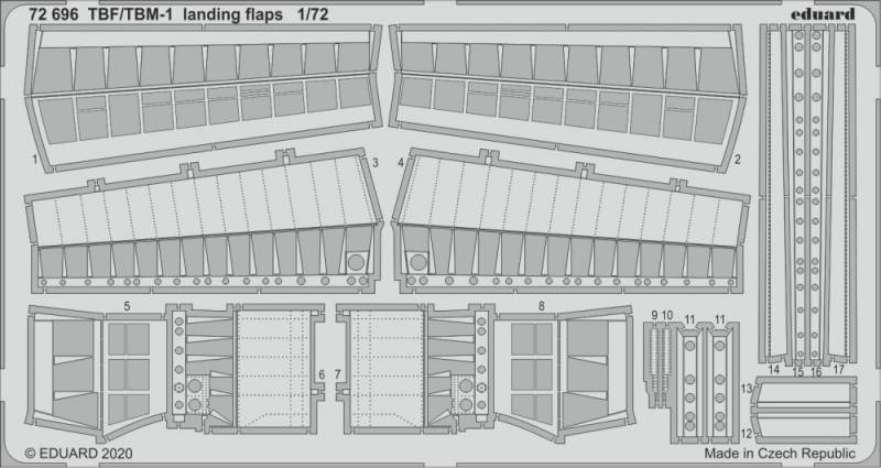 TBF/TBM-1 Avenger - Landing flaps [Hasegawa] von Eduard