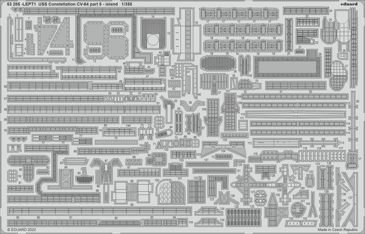 USS Constellation CV-64 - Part 5 - Island [Trumpeter] von Eduard