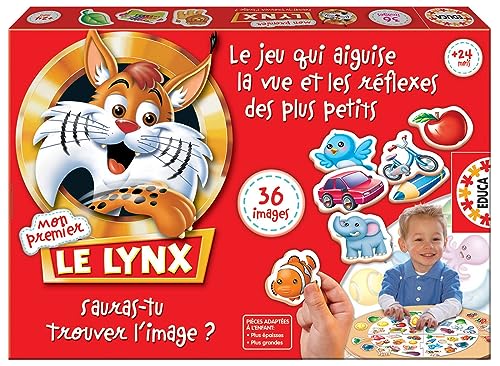 Educa – 15492 – Denkspiel – Mein erstes Lynx-Spiel – 36 Bilder, in französischer Sprache von Educa