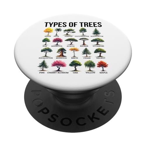 Baumarten Verschiedene Baumarten Dendrologie Umwelt PopSockets Klebender PopGrip von Educational Science Ideas