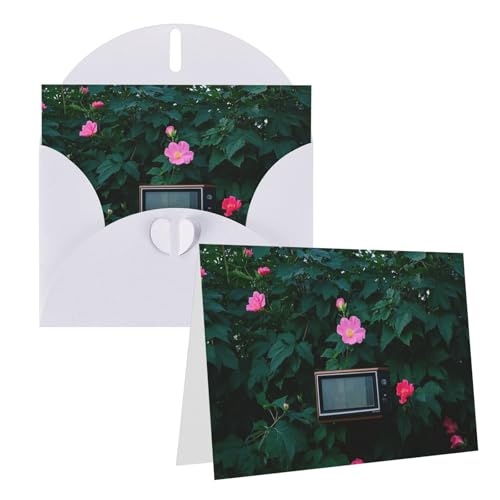 Eekstdbn Grußkarten Baumwolle Rose Hibiskus Grußkarte mit allen Anlässen Karten Einladung Urlaubskarte Jubiläumskarte von Eekstdbn