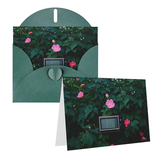 Eekstdbn Grußkarten Baumwolle Rose Hibiskus Grußkarte mit allen Anlässen Karten Einladung Urlaubskarte Jubiläumskarte von Eekstdbn