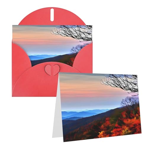 Eekstdbn Grußkarten Blue Ridge Mountains Grußkarte mit allen Anlässen, Einladung, Urlaubskarte, Jubiläumskarte von Eekstdbn