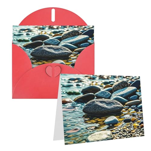 Eekstdbn Grußkarten "Rocks And Pebbles" Grußkarte mit allen Anlässen, Einladung, Urlaubskarte, Jubiläumskarte von Eekstdbn