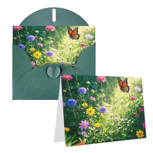 Eekstdbn Grußkarten Schmetterling Garten Grußkarte mit allen Anlässen Karten Einladung Urlaub Karte Jahrestag Karte von Eekstdbn