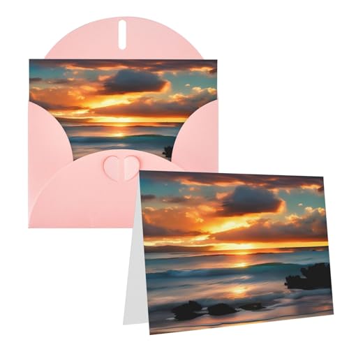 Eekstdbn Grußkarten Strand Maui Hawaii Sonnenuntergang Meer Wellen Wolken Grußkarte mit allen Anlässen Karten Einladung Urlaub Karte Jahrestag Karte von Eekstdbn