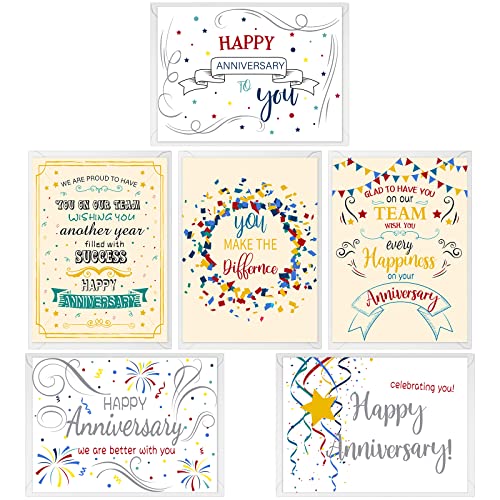 Eersida 60 Sets Arbeitskarten, Jubiläumskarten, Mitarbeiter-Wertschätzungskarten mit Umschlägen, Business-Ermutigung, Geschenke für Kollegen, Kunden, Team Eersida 60 Sets Arbeitskarten, Jubiläumskarten, Mitarbeiter-Wertschätzungskarten mit Umschlägen, Business-Ermutigung, Geschenke für Kollegen, Kunden, Team von Eersida