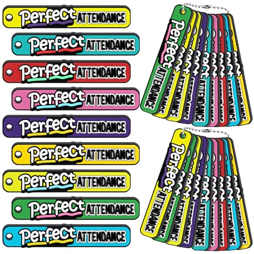Eersida Brag Perfect Attendance Sticks mit 50 Ketten, tragbare Anreize zur Förderung und Förderung einer besseren Teilnahme an Schülern, Lehrern, Schule, Klassenzimmer, 140 Stück von Eersida