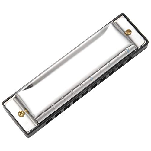 Eeuye 10 LöCher Blues Mundharmonika Musikinstrument Edelstahl Mundharmonika für Kinder Geschenke Eeuye 10 LöCher Blues Mundharmonika Musikinstrument Edelstahl Mundharmonika für Kinder Geschenke von Eeuye