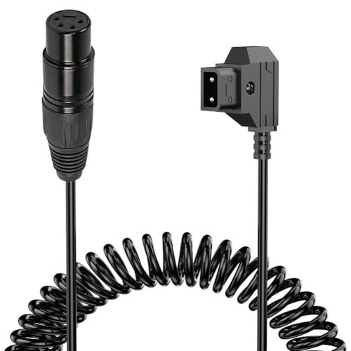 Eeuye D-Tap Stecker auf XLR 4-Pin Buchse Kabel D-Tap Stecker auf XLR 4-Pin Buchse Stromkabel für Stromversorgung Batterieadapter für Kameras, Monitore Federdraht Eeuye D-Tap Stecker auf XLR 4-Pin Buchse Kabel D-Tap Stecker auf XLR 4-Pin Buchse Stromkabel für Stromversorgung Batterieadapter für Kameras, Monitore Federdraht von Eeuye