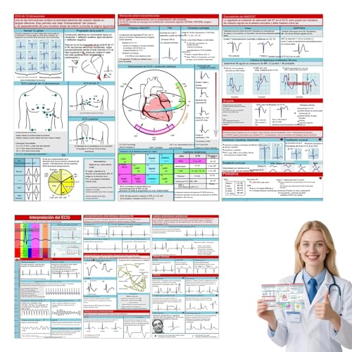 Ekg Pocket Guide,ekg Taschenhandbuch,EKG-Taschen-Anleitung,Doppel-Layout, Einfaches Ablesen, Umfassende Referenzanleitung, 30 X 15 Cm, Für Krankenhaus, Zuhause, Schule-A Ekg Pocket Guide,ekg Taschenhandbuch,EKG-Taschen-Anleitung,Doppel-Layout, Einfaches Ablesen, Umfassende Referenzanleitung, 30 X 15 Cm, Für Krankenhaus, Zuhause, Schule-A von Eevhrqw