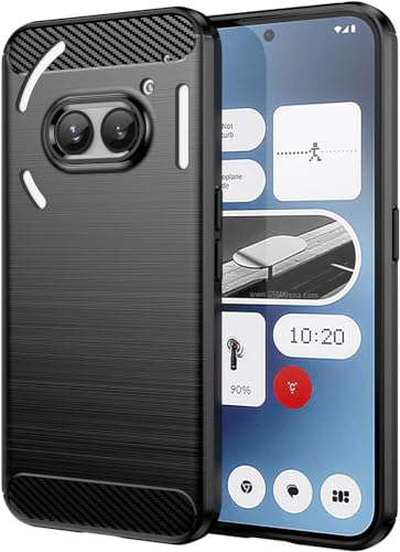 Effcotuo Handyhülle für Nothing Phone 2a / 2a Plus Hülle, Ultra Thin Cover Stoßfest Case Handyhülle Schutzhülle Shock Absorption passt Hülle - Schwarz von Effcotuo