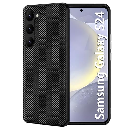 Effcotuo Handyhülle für Samsung Galaxy S24 5G Hülle Cover, Ultra Thin Stoßfest Case Handyhülle Schutzhülle Shock Absorption passt Hülle - Schwarz von Effcotuo
