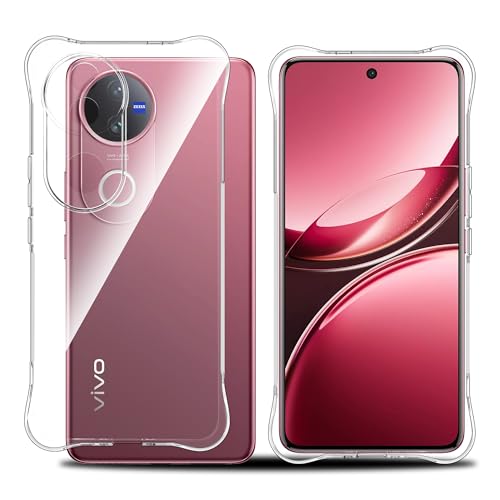 Effcotuo Handyhülle für VIVO V50 5G Hülle, Ultra Thin Cover Stoßfest Case Handyhülle Schutzhülle Shock Absorption passt Kompatibel mit VIVO V50 5G Hülle - Transparent von Effcotuo