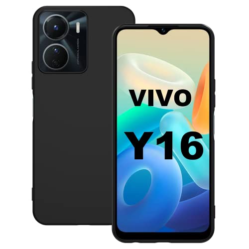 Effcotuo Handyhülle für VIVO Y16 Hülle, Ultra Thin Stoßfest Case Handyhülle Schutzhülle Shock Absorption passt Kompatibel mit VIVO Y16 Hülle - Schwarz von Effcotuo