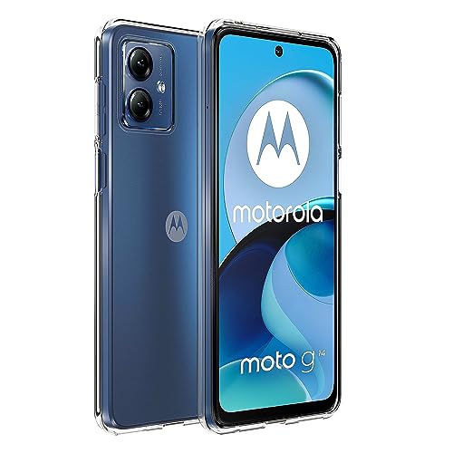Effcotuo Hülle für Motorola Moto G14 Cover Ultra Schlank Softschale Silikon TPU Stoßfest Handyhülle Schutzhülle Anti-Fingerabdruck Shock-Absorption Cover von Effcotuo