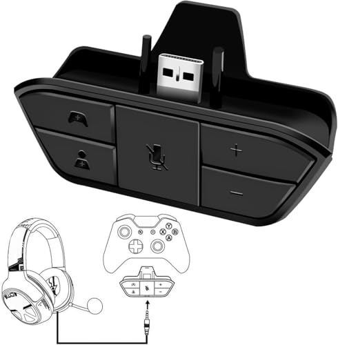 Effdrdfs Stereo-Headset-Adapter für Xbox One, Headset-Adapter, Mikrofon-Kopfhörer-Adapter für Xbox One/One S/Elite 1&2/für Xbox Series X|S für Game Sound Voice Chat Effdrdfs Stereo-Headset-Adapter für Xbox One, Headset-Adapter, Mikrofon-Kopfhörer-Adapter für Xbox One/One S/Elite 1&2/für Xbox Series X|S für Game Sound Voice Chat von Effdrdfs