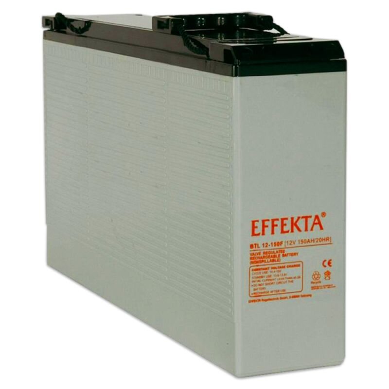 Effekta BTL 12-150FK Frontterminal AGM Akku VRLA 12V 150Ah von Effekta