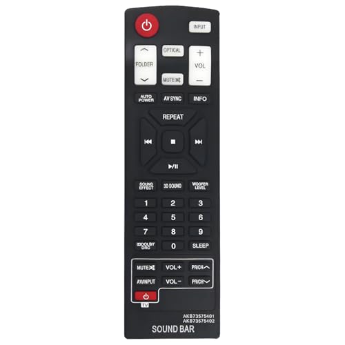 AKB73575401 AKB73575402 Ersatz-Fernbedienung für LG Soundbar NB2420A NB2520A NB2530A NB3520A NB3530A NB3730A NB3531A NB3532A S33A1-D NB4530A NB45300A NB453000 B NB453 2B NB4540 NB5540 NB4542 NB4543 AKB73575401 AKB73575402 Ersatz-Fernbedienung für LG Soundbar NB2420A NB2520A NB2530A NB3520A NB3530A NB3730A NB3531A NB3532A S33A1-D NB4530A NB45300A NB453000 B NB453 2B NB4540 NB5540 NB4542 NB4543 von Effireli